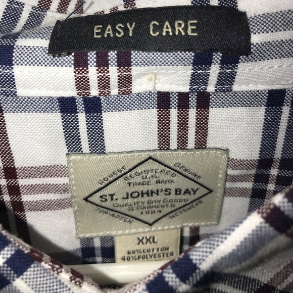 Navy & Brown Plaid Button Up Shirt - Picture 3 of 3